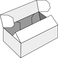 One piece folder with Dust & Tuck flaps box
